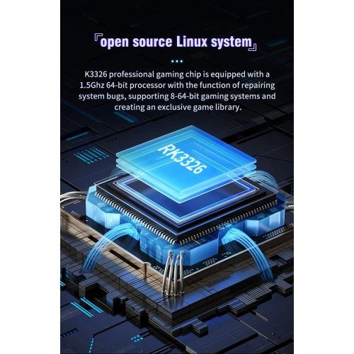 Latest XF35H game console, 3.5-inch IPS OCA screen, 4000 mAh battery, 3.5-inch PSP retro handheld game console, classic mini version, 64GB RK3326