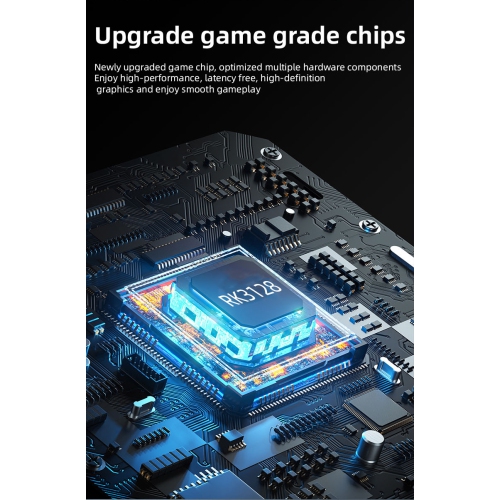 4.3-inch large screen handheld game console XF43 arcade PS1 emulator HD high-definition output PSP handheld, 30 emulators, 30000 games - blue 128G