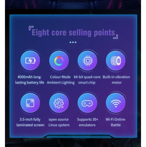 Latest XF35H game console, 3.5-inch IPS OCA screen, 4000 mAh battery, 3.5-inch PSP retro handheld game console, classic mini version, 128GB RK3326