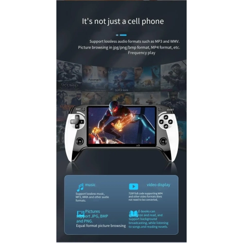 Console de jeu portative X9 5,5 pouces grand écran arcade 8 grand simulateur portatif portatif portatif GBA 1500&nbsp;mAh multifonction PK Project X