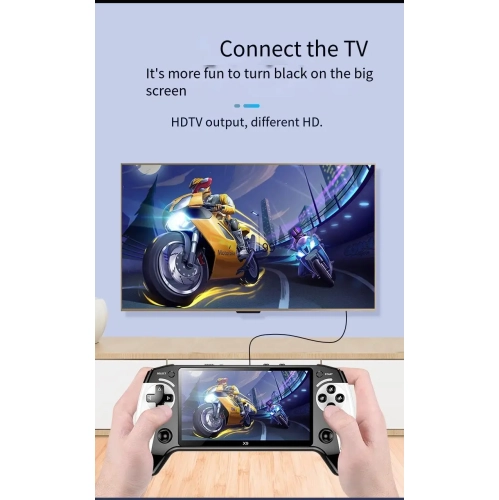 Console de jeu portative X9 5,5 pouces grand écran arcade 8 grand simulateur portatif portatif portatif GBA 1500&nbsp;mAh multifonction PK Project X