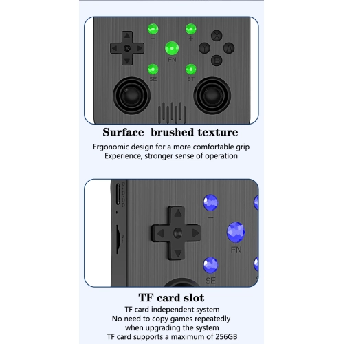 G30 Open Source Handheld Game Console IPS HD PSP Retro Nostalgic Handheld 4.3-inch Joystick Arcade New Model, Equipped with 128GB Card, Built-in