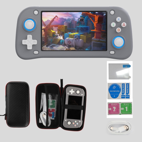 Console de jeu portative à grand écran de 4,3 pouces XF43 arcade PS1 Emulator HD sortie PSP portative, 30 émulateurs, 30000 jeux - gris 128G