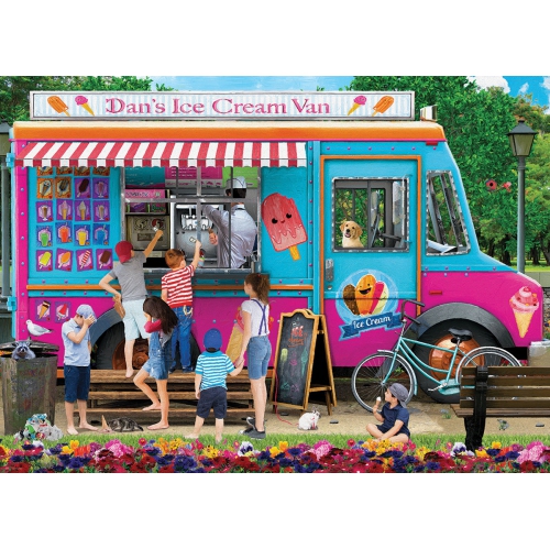Casse-tête de 1000 morceaux Dan's Ice Cream Van 8000-5519 d'Eurographics