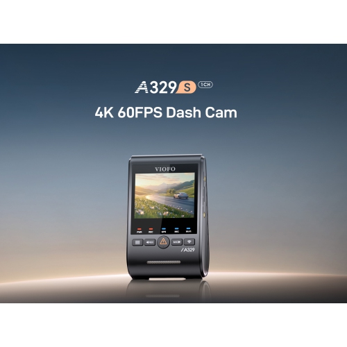 Caméra de tableau de bord avant A329S 1 canaux 4K UHD 60 ips de VIOFO avec Wi-Fi 6, Sony STARVIS 2, compatible SSD