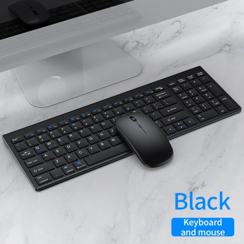 Wireless keyboard and mouse Bluetooth dual-mode ultra-thin set rechargeable office typing silent model suitable for iPad-Bluetooth wireless