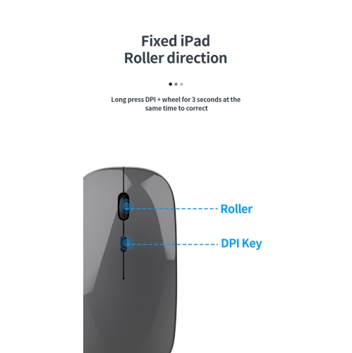 Wireless keyboard and mouse Bluetooth dual-mode ultra-thin set rechargeable office typing silent model suitable for iPad-Bluetooth wireless