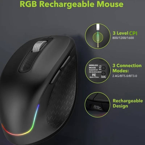 Hot Sale 2.4G Wireless Bluetooth Dual Mode Rechargeable Keyboard Mouse Combo Set Silent Ergonomic RGB Backlight Silent Wireless Keyboard Mouse Combo