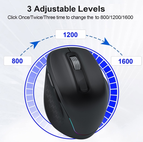 New 2.4G Wireless Bluetooth Dual Mode RGB Backlight Computer Mouse Laptop Desktop Mouse Dual Mode Colorful Wireless Mouse with Cool RGB Dynamic