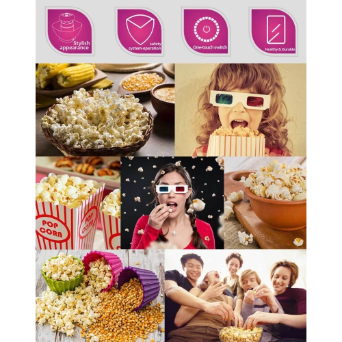 Machine à maïs soufflé maison cadeau créatif machine à maïs soufflé machine à maïs soufflé, cadeau pour les garçons et les filles