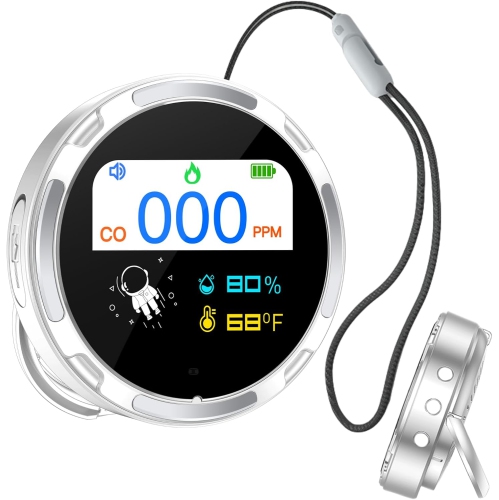 Travel Carbon Monoxide Detector, IP67 Waterproof CO Detector, High Precision 3 in 1 Carbon Monoxide Alarm, for Indoor, Outdoor, RV Travel, and