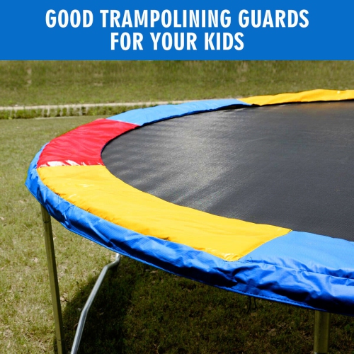 Gymax Trampoline Safety Pad Spring Round Frame Pad Cover Replacement Multi Color