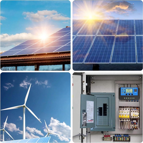 Contrôleur de charge solaire MPPT de 30 A, régulateur intelligent à panneau solaire 12 V/24 V avec écran LCD et deux ports USB