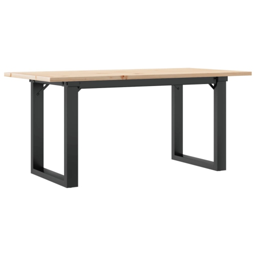 90 x 40 x 45 cm de table basse vidaXL avec cadre en O en bois massif pin et acier