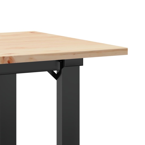90 x 40 x 45 cm de table basse vidaXL avec cadre en O en bois massif pin et acier