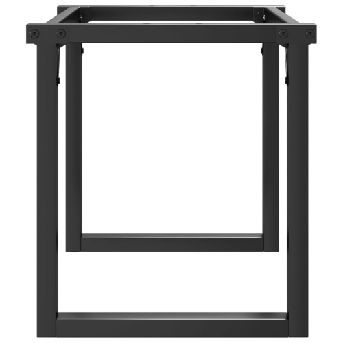 Pieds de table basse vidaXL Cadre en O en acier 90 x 30 x 43&nbsp;cm