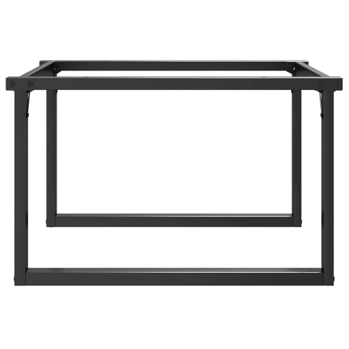 Pieds de table basse vidaXL Cadre en O en acier 70 x 60 x 43&nbsp;cm