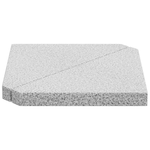 14&nbsp;kg triangulaire gris granite de vidaXL pour parasol, 2 pièces