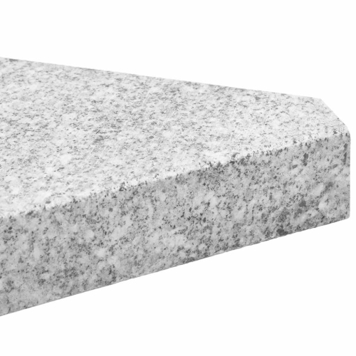 14&nbsp;kg triangulaire gris granite de vidaXL pour parasol, 2 pièces