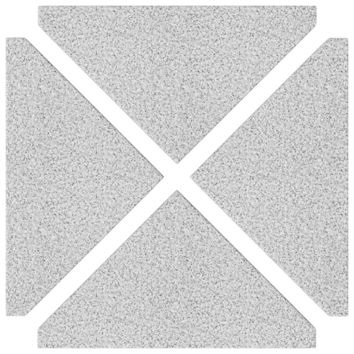 14&nbsp;kg triangulaire gris granite de vidaXL pour parasol, 4 pièces
