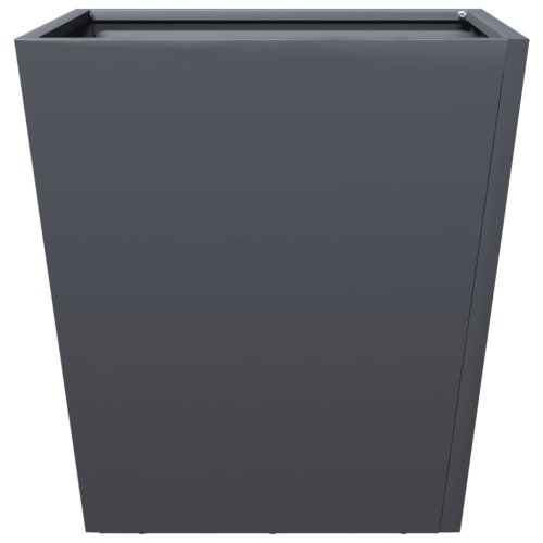 vidaXL Garden Planters Anthracite 2 pcs 40x40x40 cm Steel