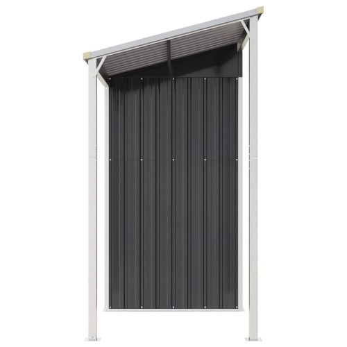 Remise vidaXL avec toit allongé en acier 277 x 107 x 181&nbsp;cm anthracite