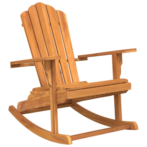 VIDAXL  Garden Adirondack Rocking Chair Solid Wood Teak