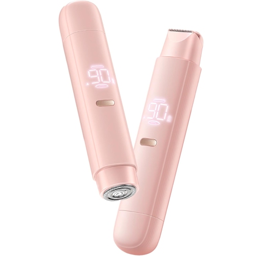 MYACUC  Bikini Trimmer for Women, 2 In 1 Electric Razor for Women Body Underarm Pubic Hair, Rechargeable Led Display Electric Trimmer, Dry & Wet Use