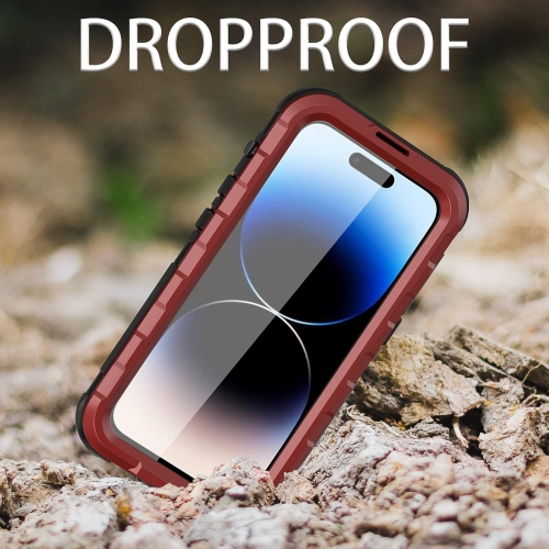 For iPhone 14 promax Waterproof Phone Case Metal Waterproof Case Diving Protection, [Compatible with Magsafe] Shockproof/Dustproof Full Body