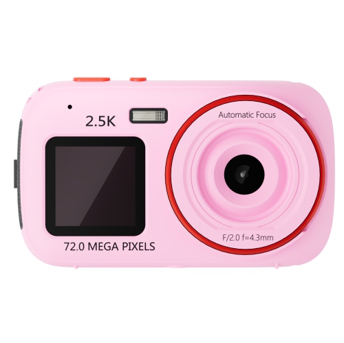 Dual-screen HD digital camera, 16x digital zoom, auto focus, 1.54-inch HD display, 720,000-pixel HD camera, suitable for travel and portable