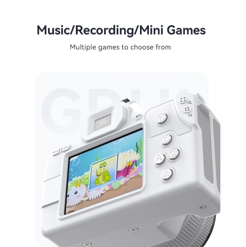 D11 HD 48MP Mini SLR Digital Camera Dual Camera Beauty Light Selfie Video Recording CCD Camera - D11 Black Standard 32G Memory Card + Card Reader +