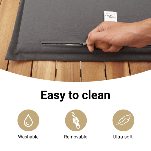 Ensemble de 8 pièces avec divan de jardin et coussins gris en rotin de polyester