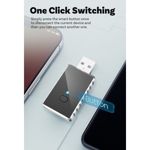 Wireless CarPlay and Android Auto Adapter, 5GHz WiFi and Bluetooth 5.0, Plug and Play, Small USB Size - Compatible with most vehicles' in-car carplay