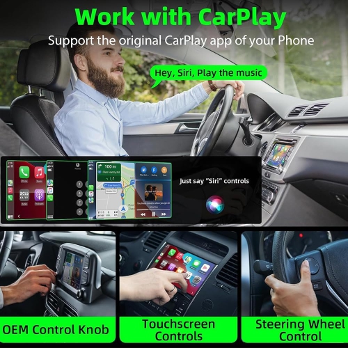 Wireless CarPlay Adapter - Plug and Play, Car Navigation CarPlay, with Auto Reconnect, Smart BOX, for Apple CarPlay