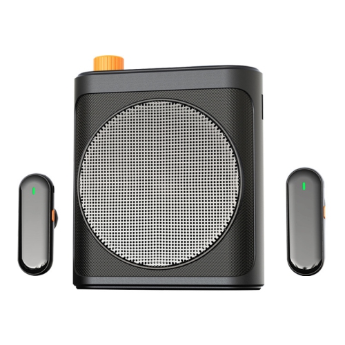 Micro-cravate sans fil, amplificateur vocal portatif avec 2 microphones et haut-parleur rechargeable pour les classes, les réunions et les conférences