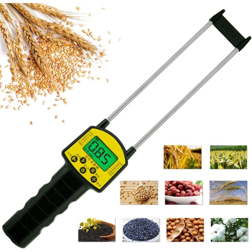 Moisture Meter Measuring Tools Grain Moisture Content Tester for 14 Kinds of Grain Crops and Grain Moisture Detector
