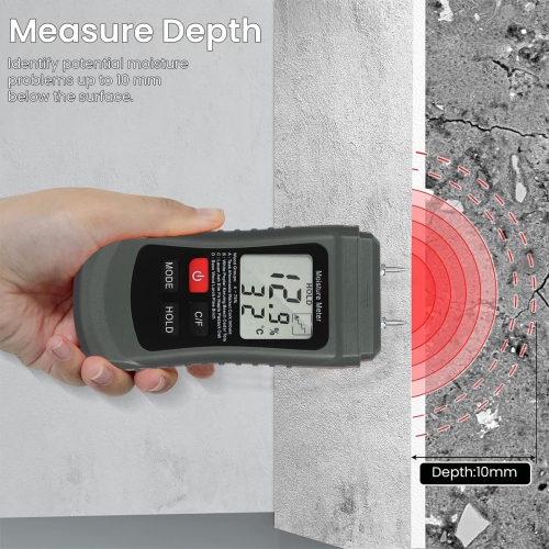 Wood Moisture Meter , Two-Pin Moisture Meter LCD Digital Moisture Meter For Lumber, Firewood Moisture Meter For Woodworking, Wood Humidity Meter,