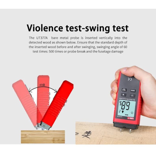 Hygrometer Digital Wood Moisture Meter Hygrometer Humidity Gauge Tester for Paper Plywood Wooden Materials LCD Display