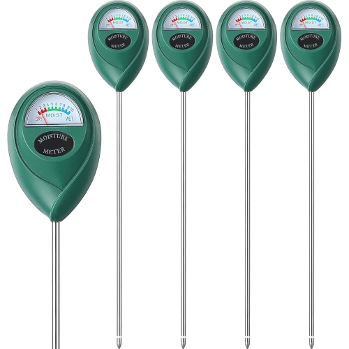 4 Pack Soil Moisture Meter 15.8 Inch Long Probe Deep Use Soil Moisture Meter Sensor Plant Water Meter Soil Tester Test Kit for Garden Yard Lawn Farm