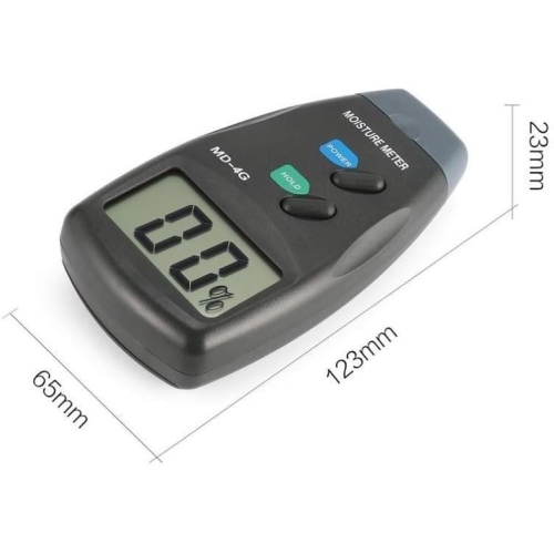 Wood Moisture Meter, Handheld Digital Timber Damp Tester with LCD Display for Cordwood, Furniture, Wood Building Humidity Measuring