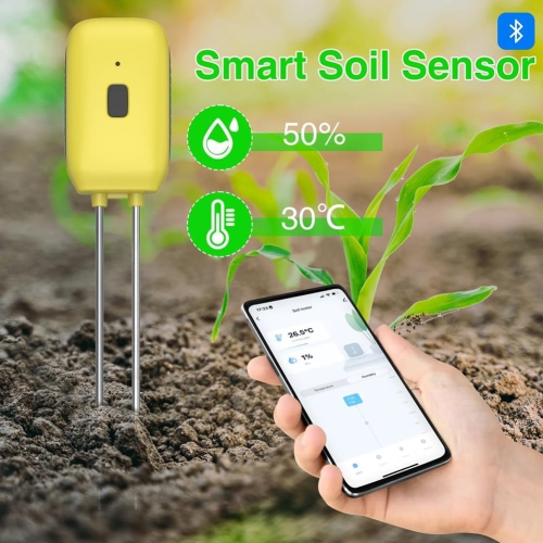 Tuya Smart Bluetooth Soil Tester Temperature Humidity Meter Waterproof Thermohygrometer Automation Irrigation Detector