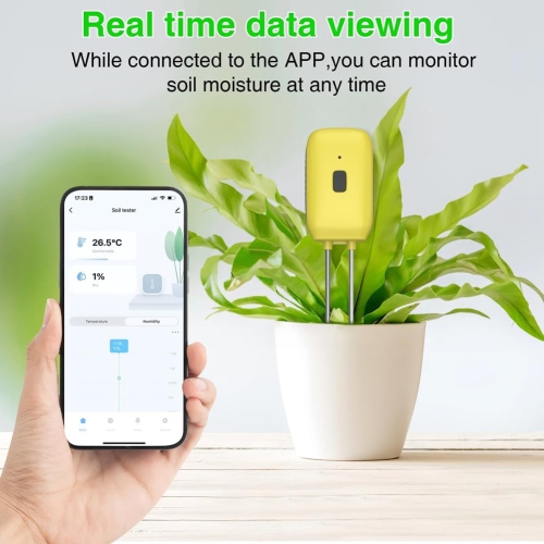 Tuya Smart Bluetooth Soil Tester Temperature Humidity Meter Waterproof Thermohygrometer Automation Irrigation Detector