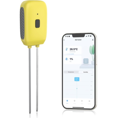 Tuya Smart Bluetooth Soil Tester Temperature Humidity Meter Waterproof Thermohygrometer Automation Irrigation Detector