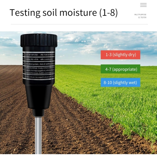 2 In 1 Soil Moisture Meter Soil Acidity Meter For Moisture Soil Test Garden Lawn Not Battery Required