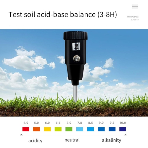 2 In 1 Soil Moisture Meter Soil Acidity Meter For Moisture Soil Test Garden Lawn Not Battery Required