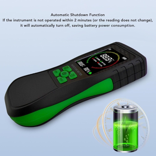 Digital Meter, Non Destructive Testing, Color LCD Display, Instant Calibration, for Wood, Paper, Drywall, Cement, Construction and Woodworking