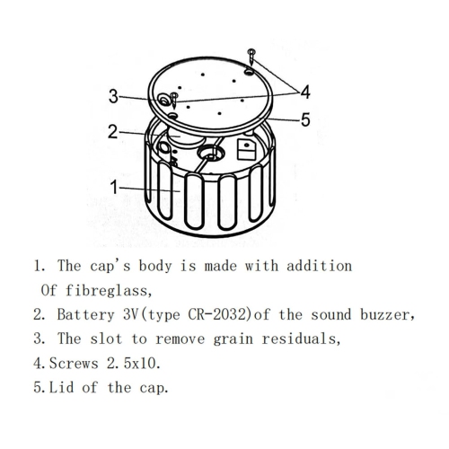 Portable Mini Cup Grain Moisture Meter for Coffee, Cocoa, Rice, Wheat 25 Kinds Grains Moisture Tester with 250 Data Storage, Digital Meter Readout