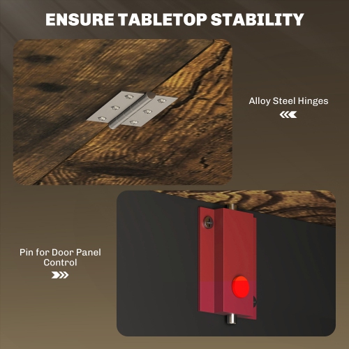 HOMCOM Oval Folding Dining Table, Space Saving Drop Leaf Table for Kitchen, Dining Room, Living Room, Rustic Brown