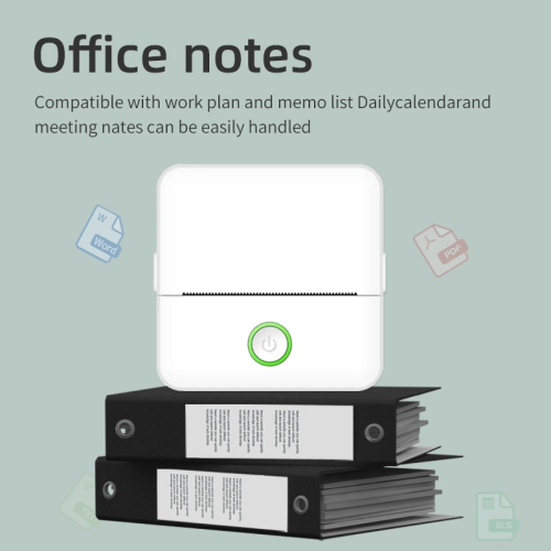 Printer | Instant Sticker Printer | Inkless Portable Printer | Wireless Photo Printer | Pocket Printer | Sticky Note Printer - White