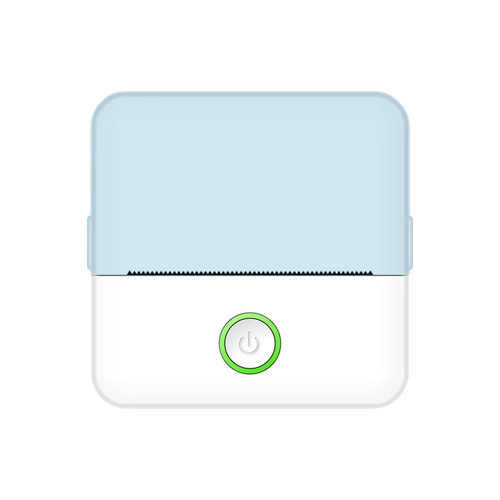 GREEN SCENIC  Portable Mini Pocket Printer, Inkless Pocket Printer, Compatible With Ios + Androidtooth Thermal Small Printer - And White In Blue